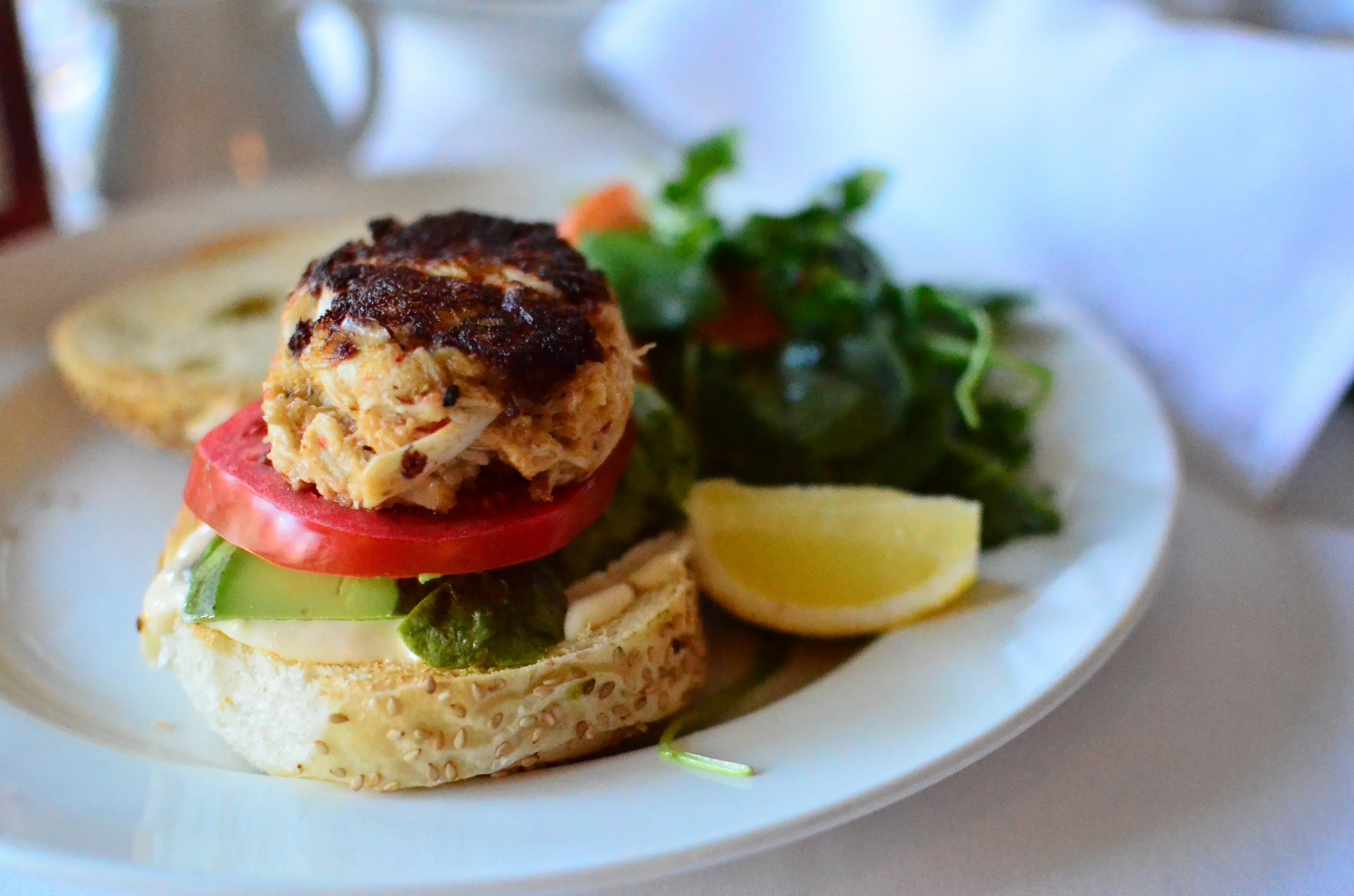 Crab Cake with Simple Guacamole
