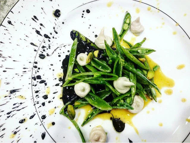 Snap Pea Salad with Pistachio Vinaigrette