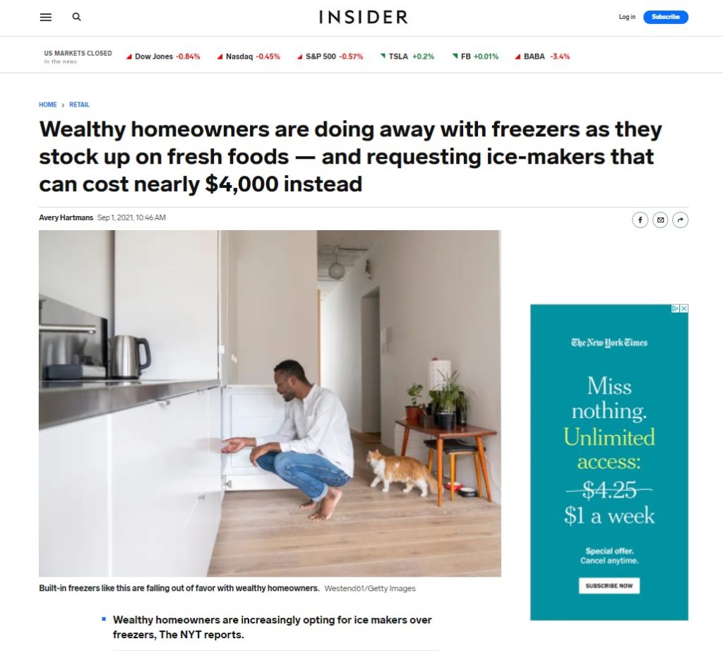 THOR Kitchen Featured in Business Insider