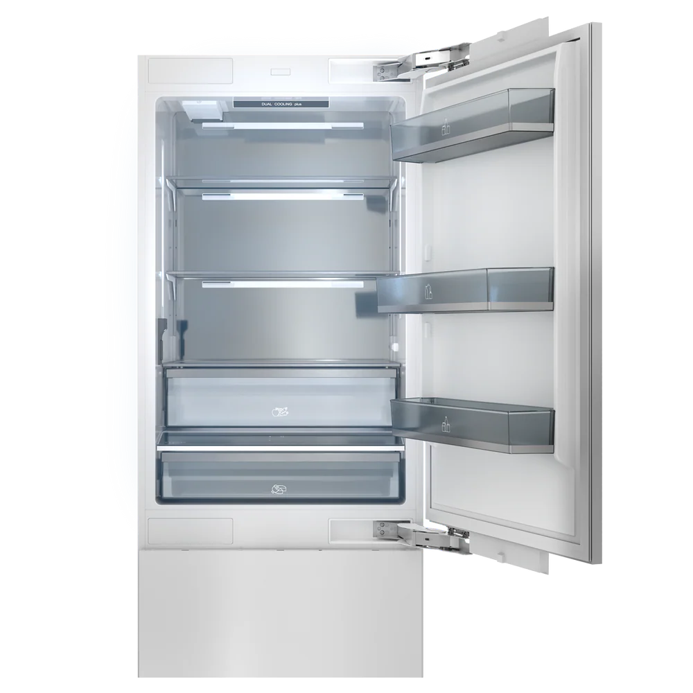 Thor Kitchen 30-inch Built-In Stainless-Steel Panel-Ready Bottom Mount Refrigerator – XRF3016BBP-SS