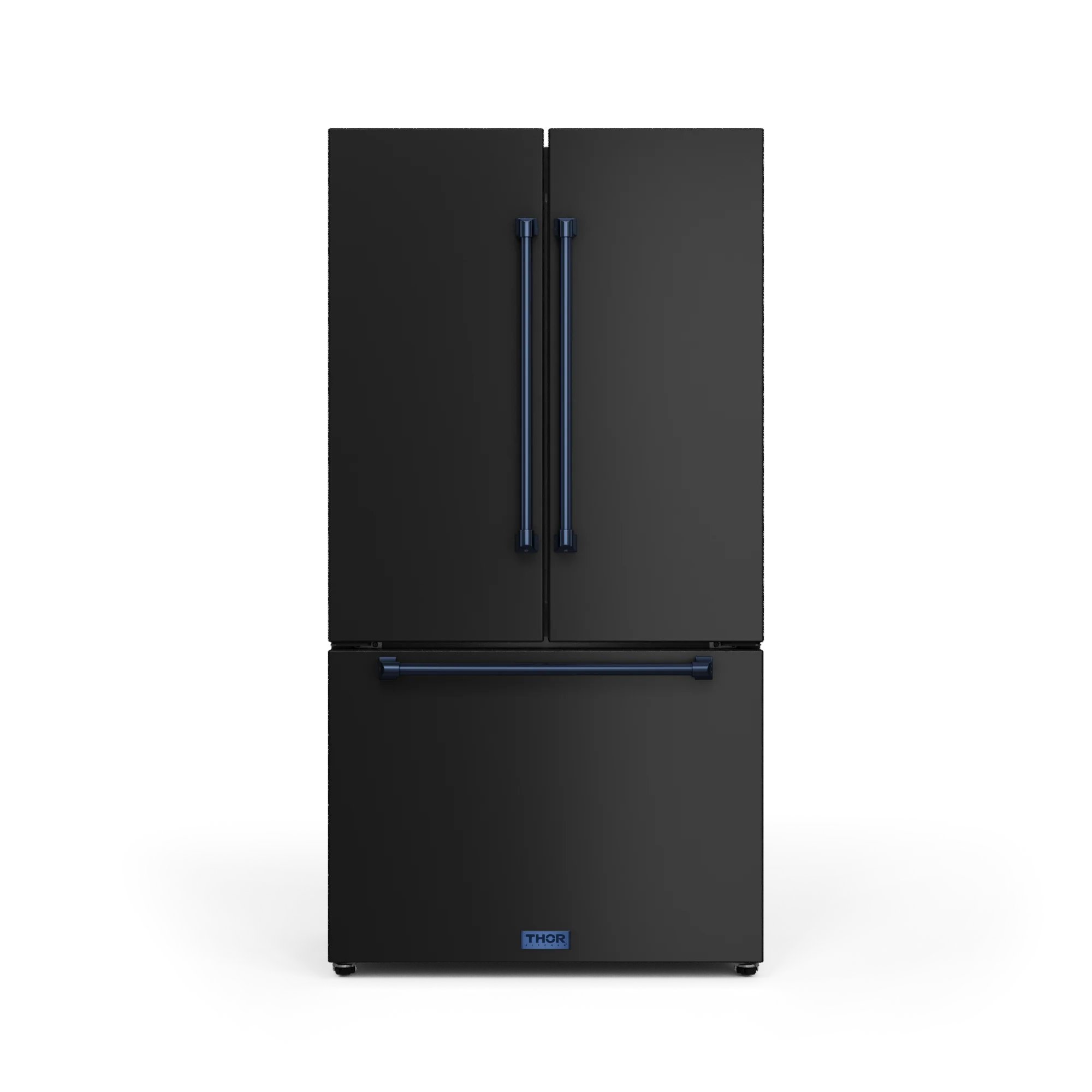 36 Inch 20.3 cu ft French Door Counter Depth Refrigerator with Ice Maker in Black/Navy Blue | Gordon Ramsay Series - RF3621CTD00-BLU