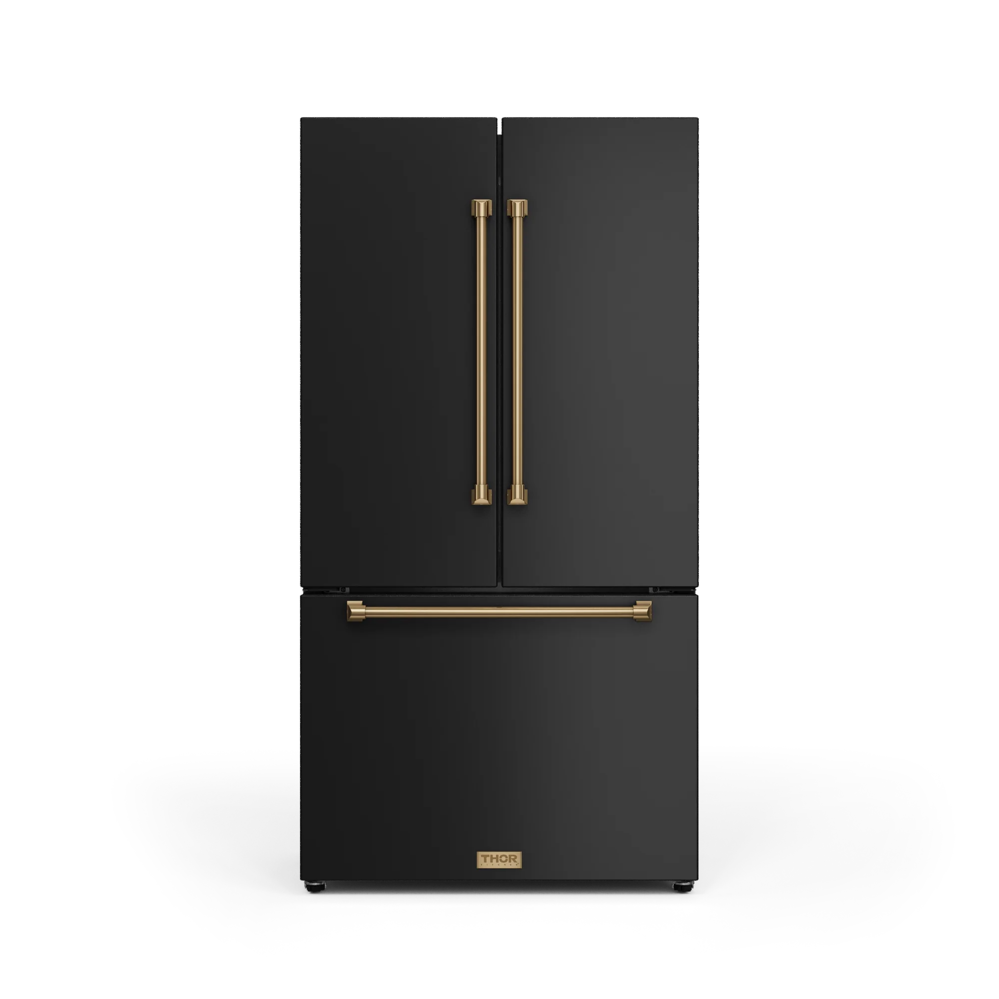 36 Inch 20.3 cu ft French Door Counter Depth Refrigerator with Ice Maker in Black/Bronze | Gordon Ramsay Series - RF3621CTD00-BRZ