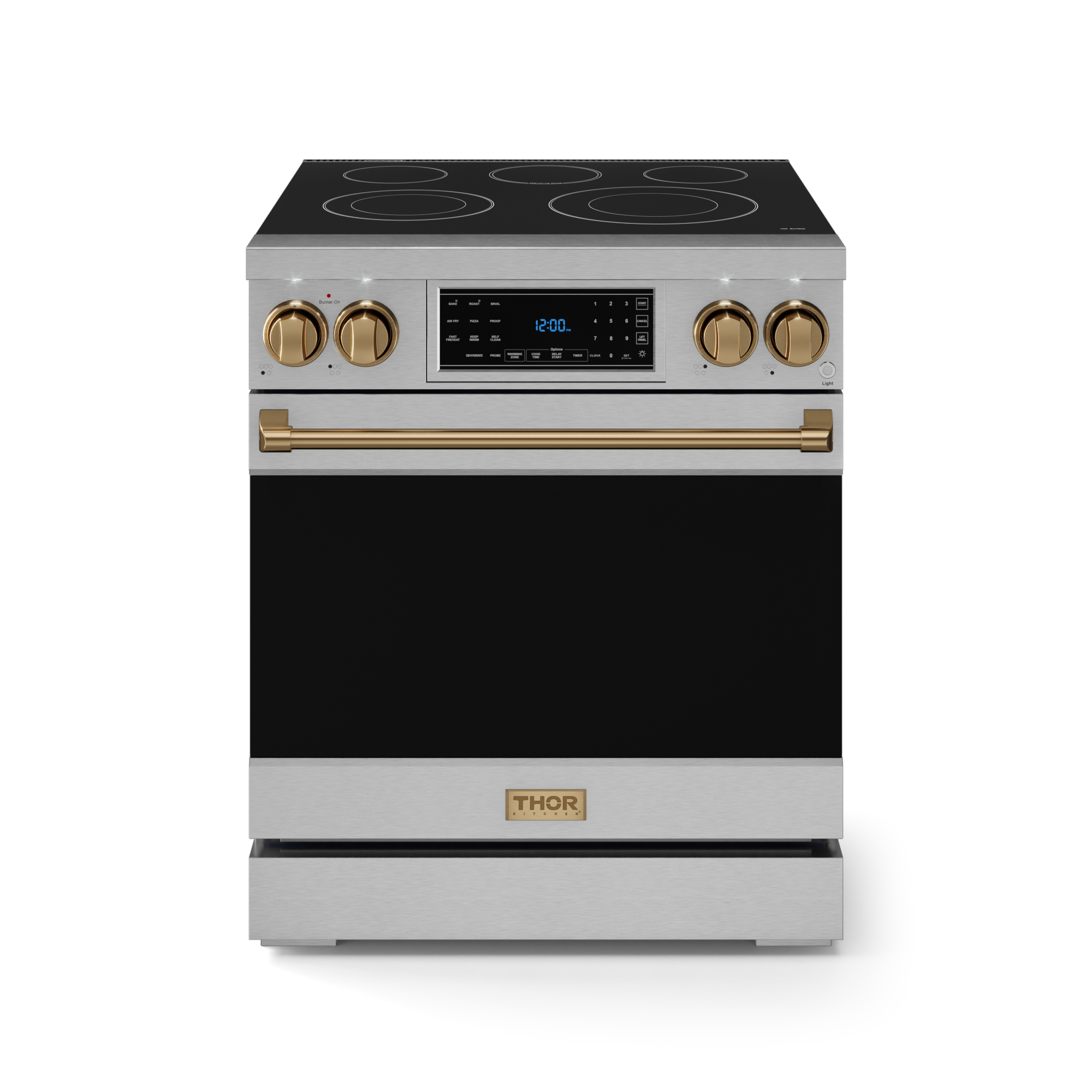 30 Inch Professional Electric Range with Tilt Panel Touch Control in Stainless Steel/Bronze | Gordon Ramsay Series - RSE30-BRZ
