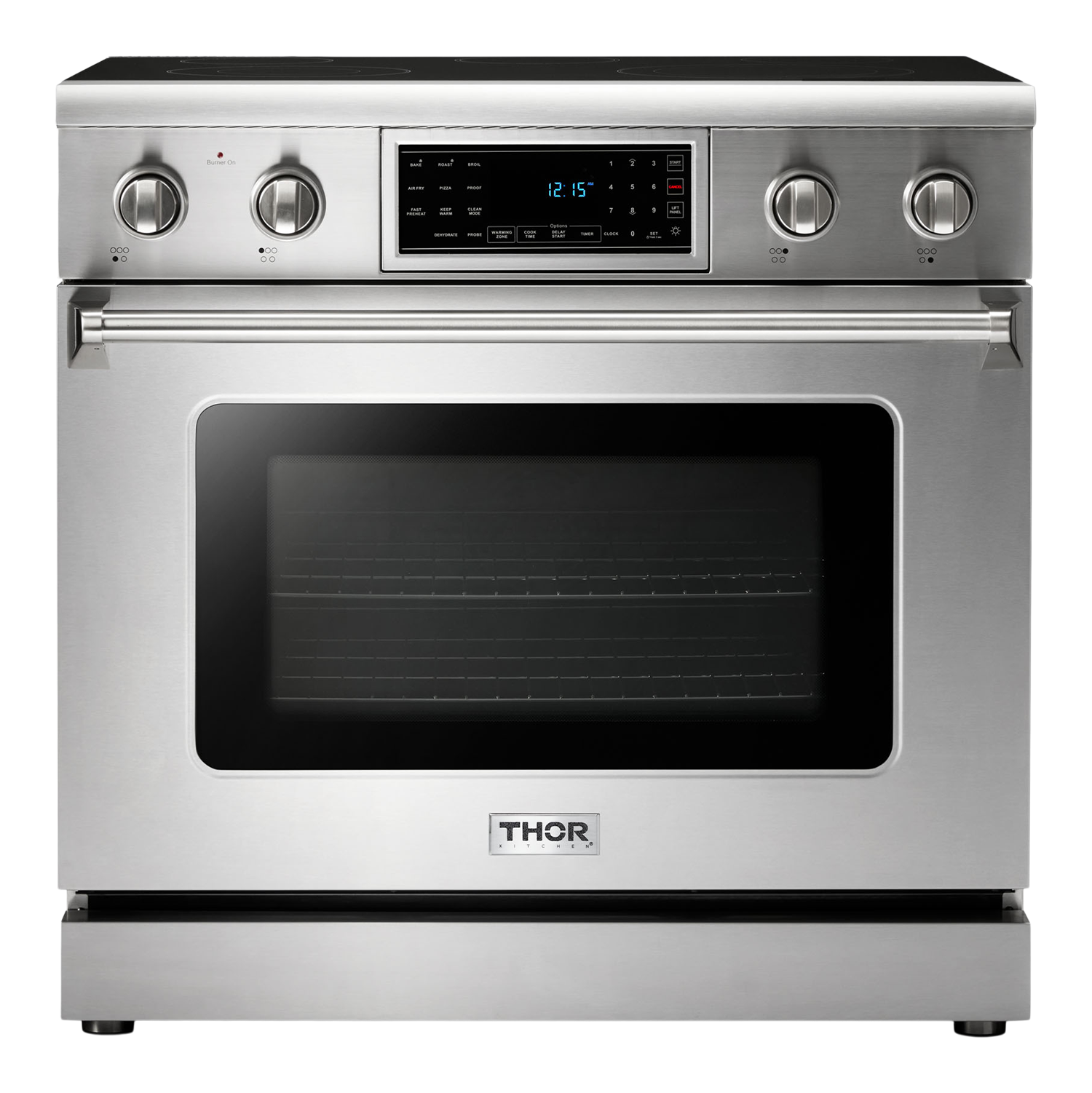 THOR Kitchen 36-Inch Tilt Panel Electric Range - Professional - TRE3601