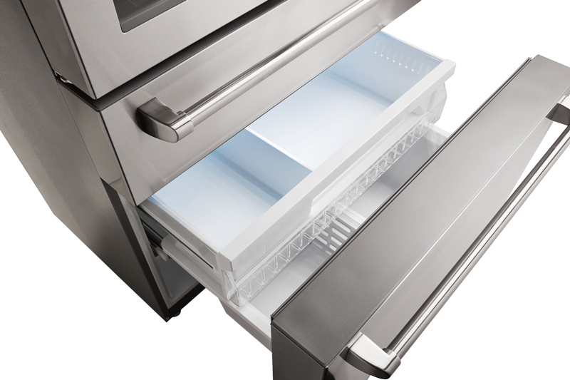 Thor Kitchen 36 Inch Professional French Door Refrigerator with Ice and Water Dispenser - Model TRF3601FD