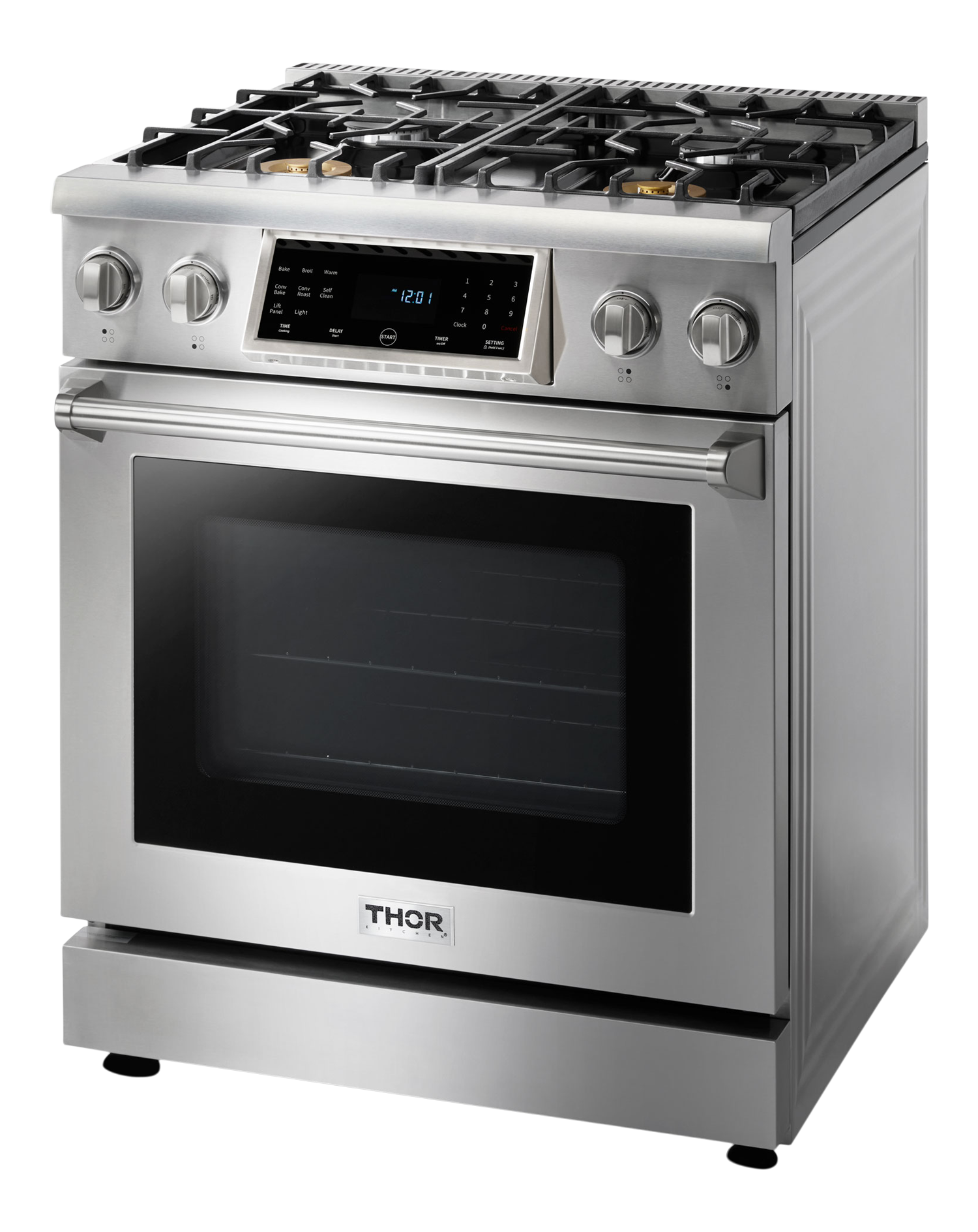 THOR Kitchen 30-Inch Tilt Panel Gas Range - Professional - Model TRG3001