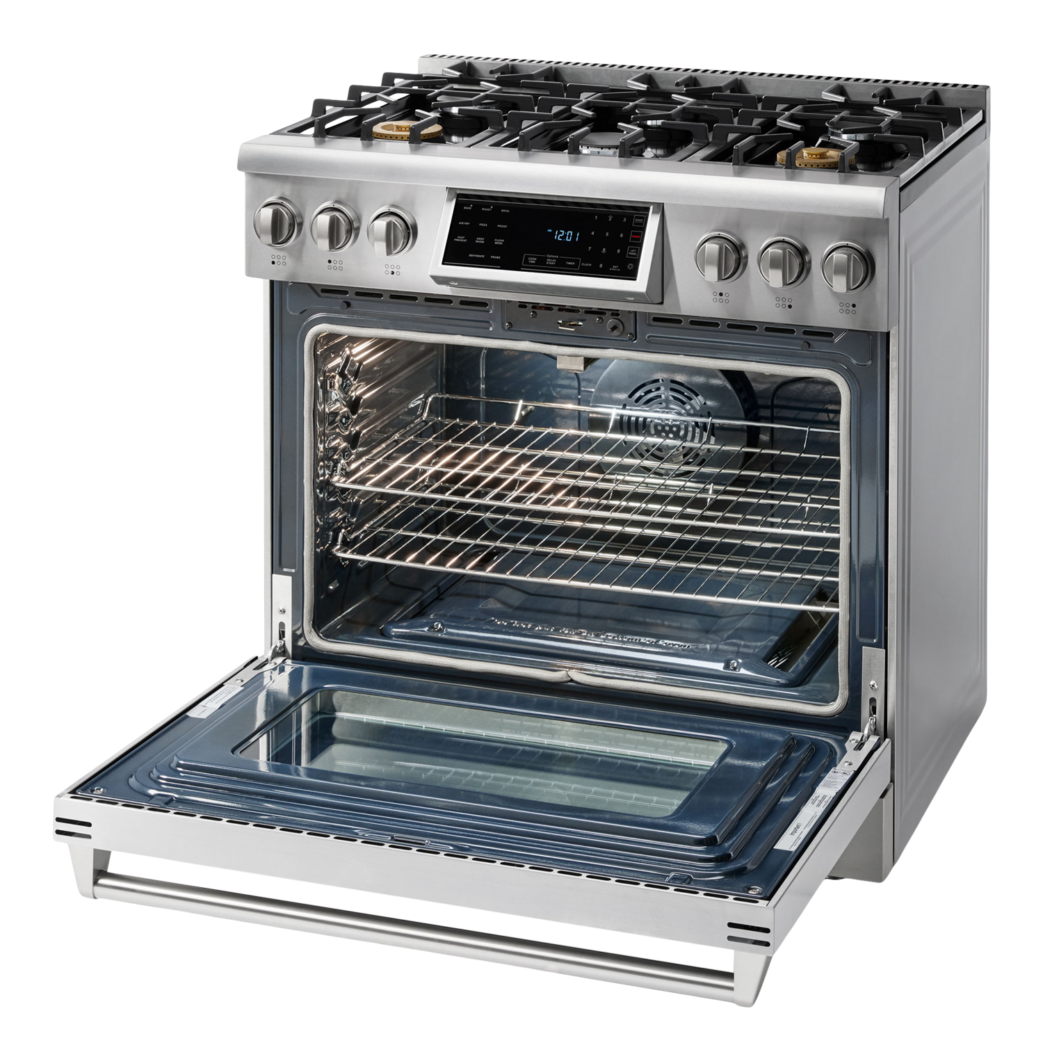 THOR Kitchen 36-Inch Tilt Panel Gas Range - Professional - Model TRG3601