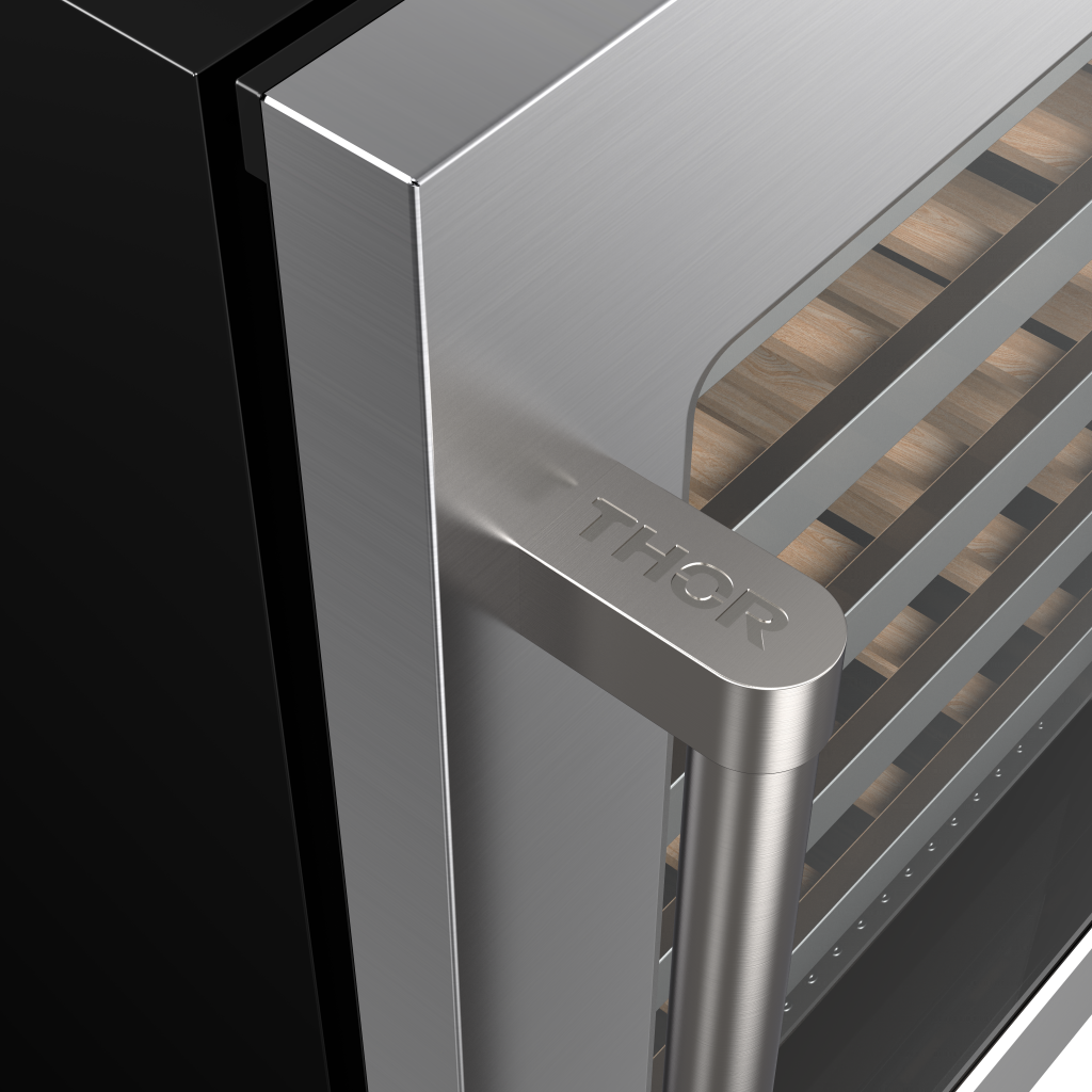Thor Kitchen 24-Inch Single Zone Wine Cooler, 46 Wine Bottle Capacity – Model TWC24US