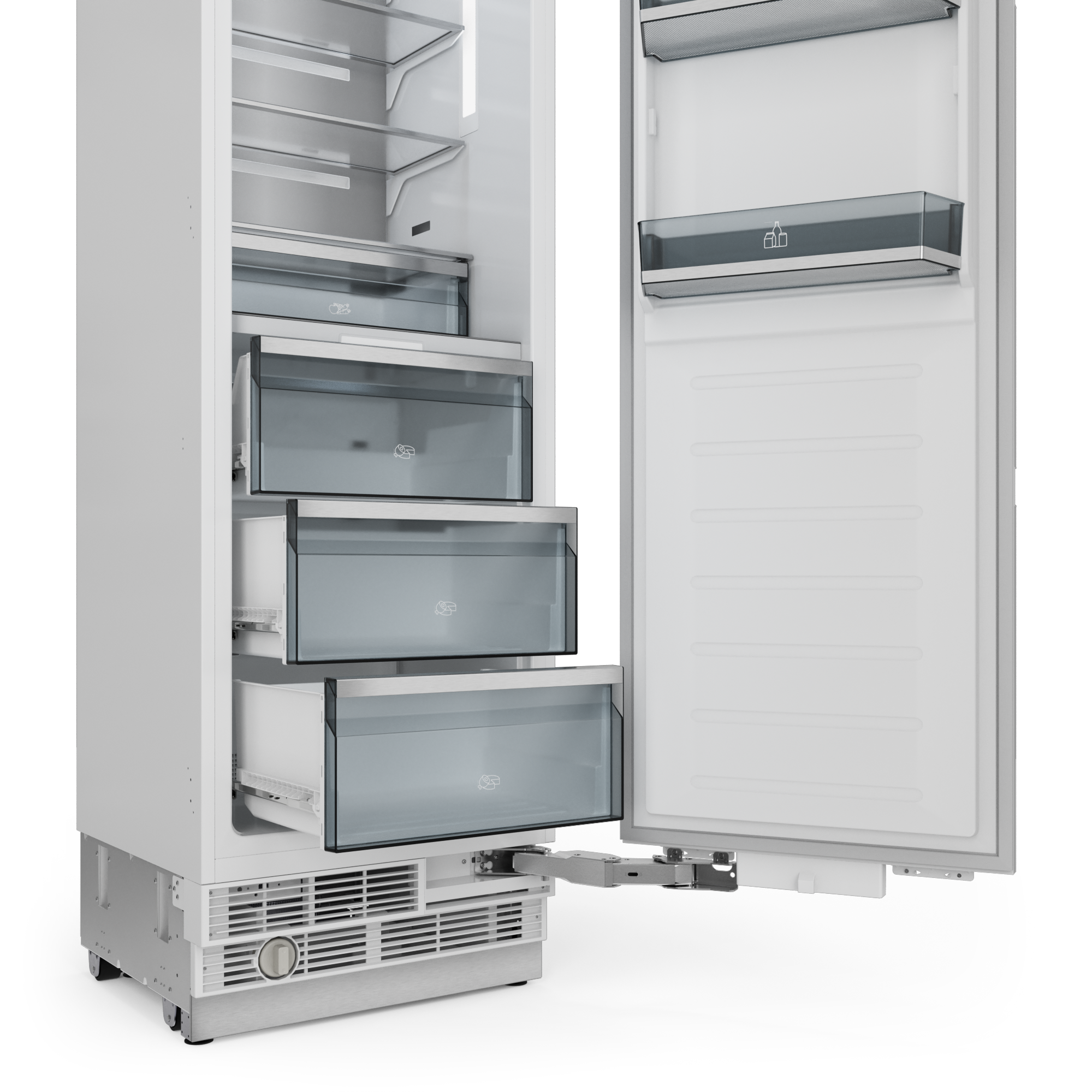 Thor Kitchen 24-inch Built-in Refrigerator Column, Panel Ready - XRF24CRF-SS