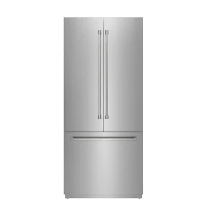 Thor Kitchen 36-inch French Door Built-In Stainless-Steel Panel-Ready Refrigerator – XRF3619BFP-SS