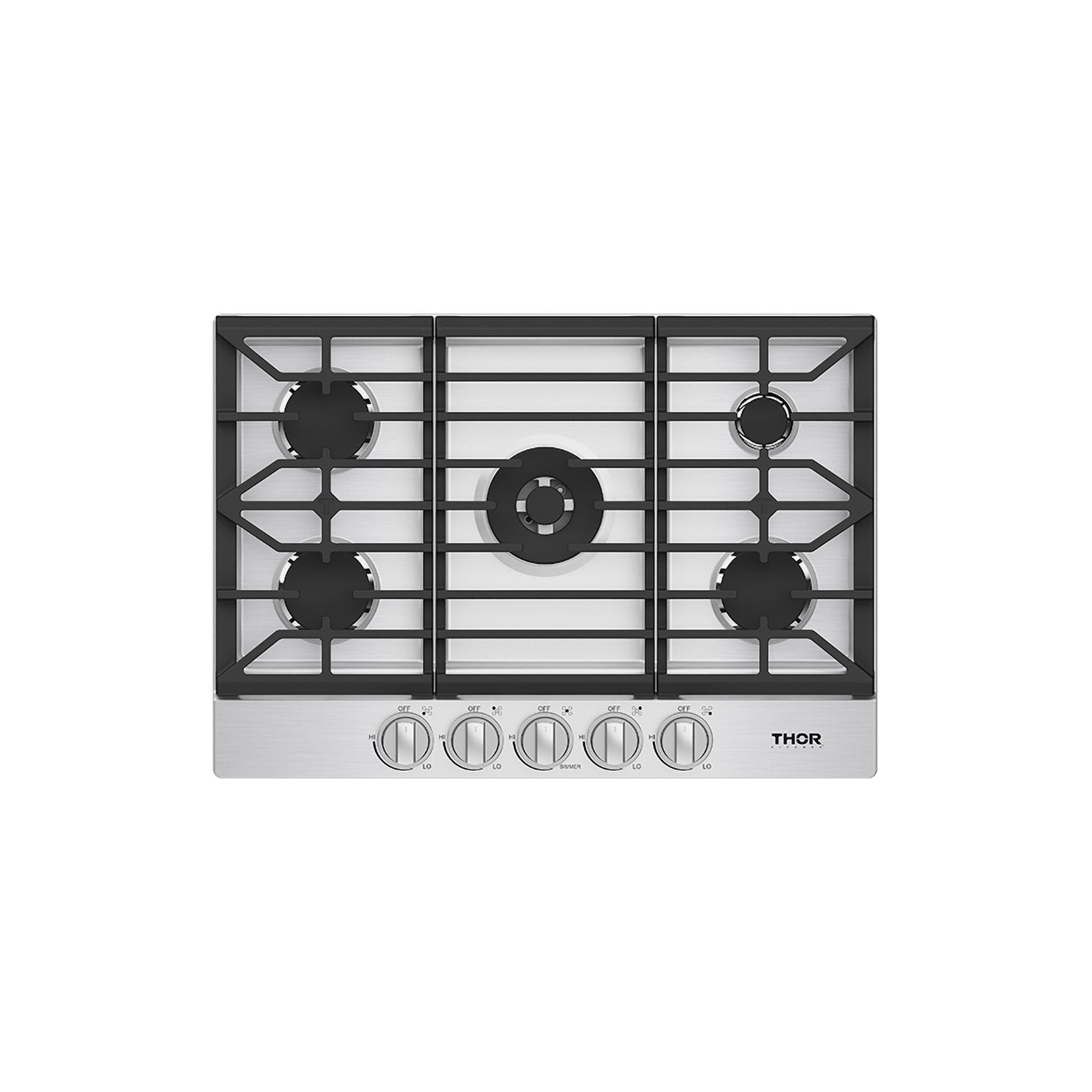 30 Inch Professional Gas Cooktop in Stainless Steel