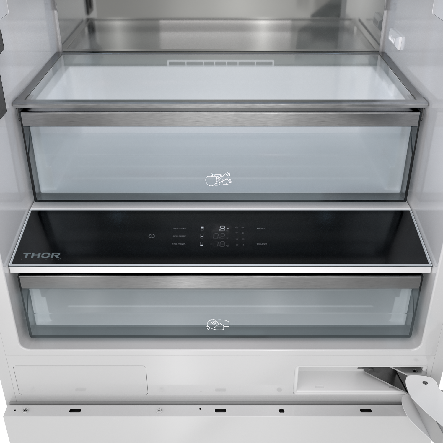 Thor Kitchen 30-inch Built-In Panel-Ready Bottom Mount Refrigerator – XRF3016BBP