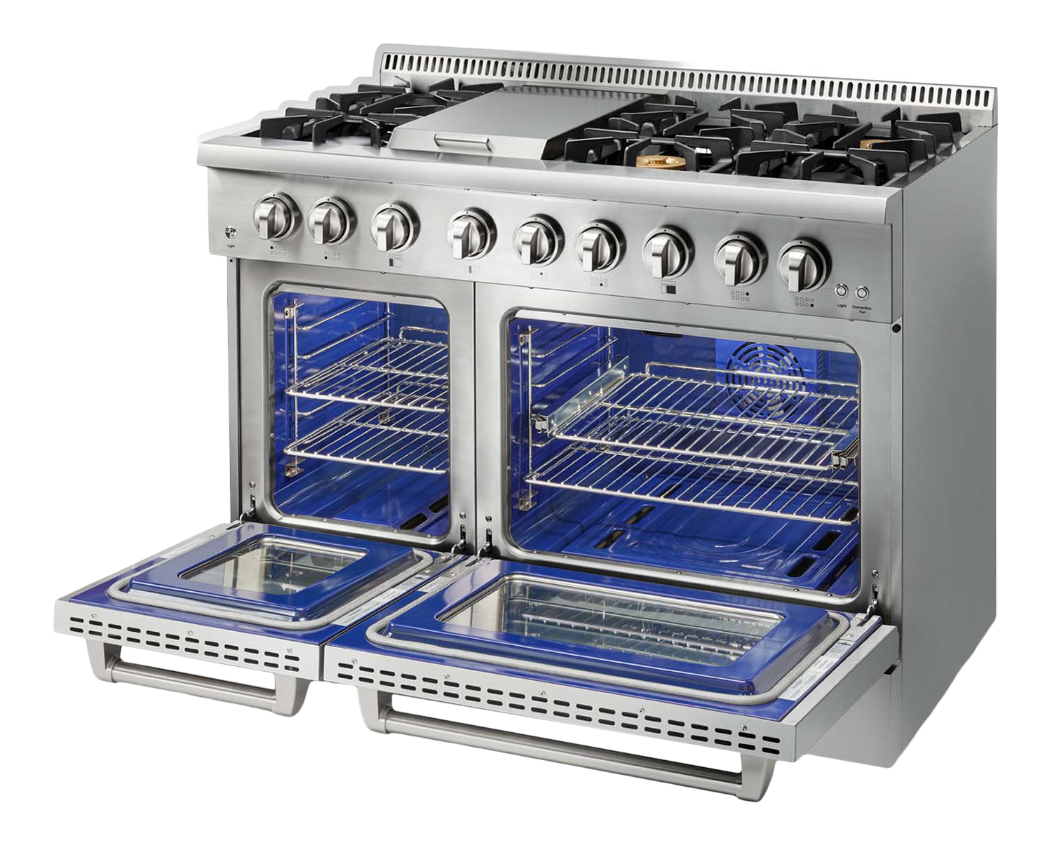 Thor Kitchen 48 Inch Professional Dual Fuel Range in Stainless Steel – Model HRD4803U