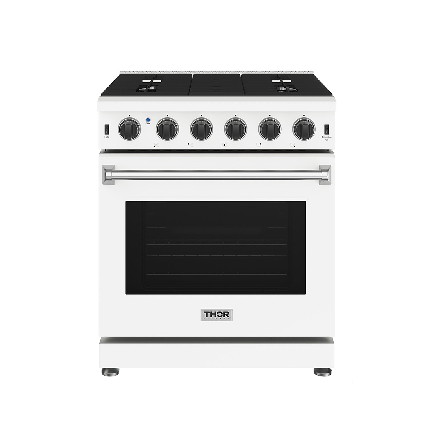 30 Inch Professional Gas Range in White