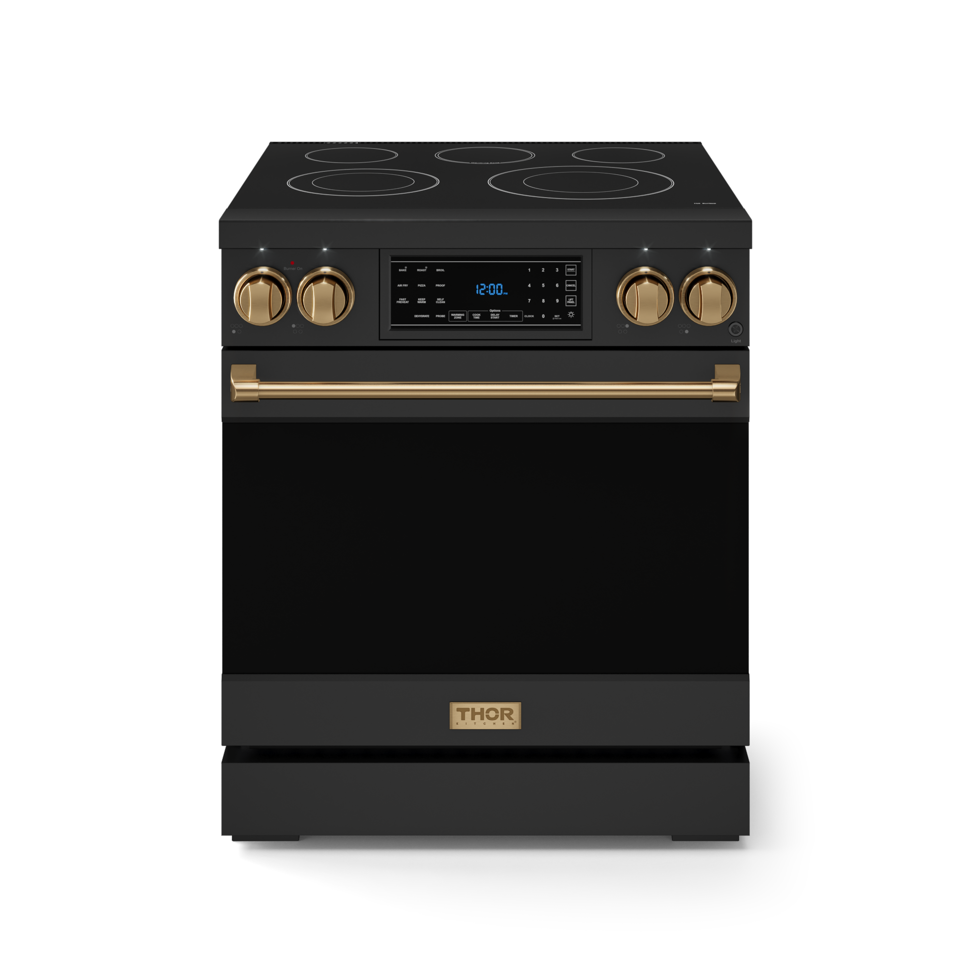 30 Inch Professional Electric Range with Tilt Panel Touch Control in Black/Bronze | Gordon Ramsay Series - RSE30B-BRZ