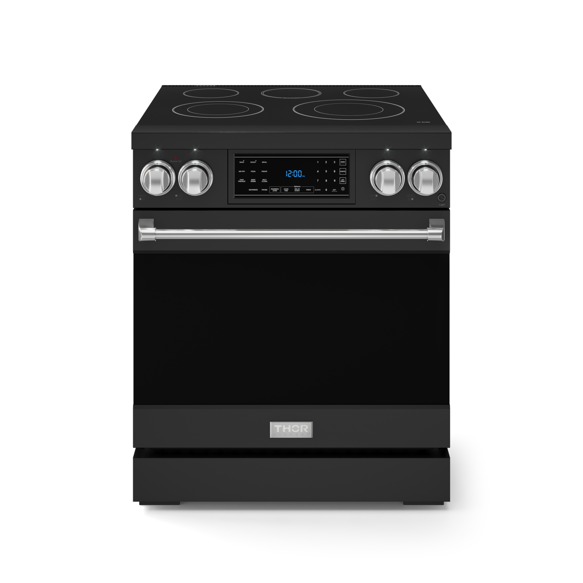 30 Inch Professional Electric Range with Tilt Panel Touch Control in Black/Stainless Steel | Gordon Ramsay Series - RSE30B-SS