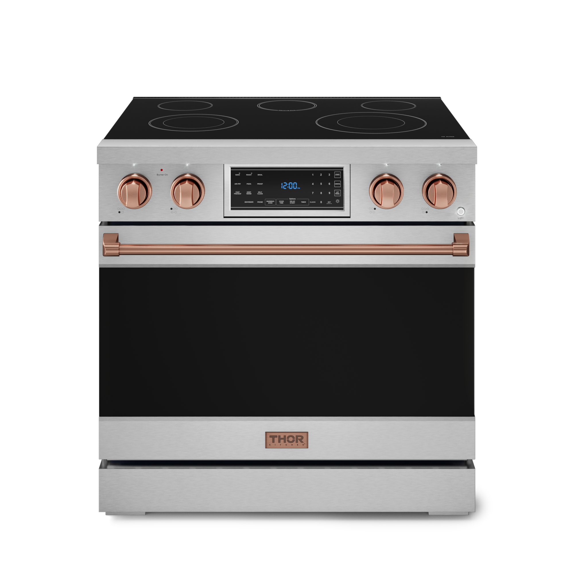36 Inch Professional Electric Range with Tilt Panel Touch Control in Stainless Steel/Rose Gold | Gordon Ramsay Series - RSE36-RSG