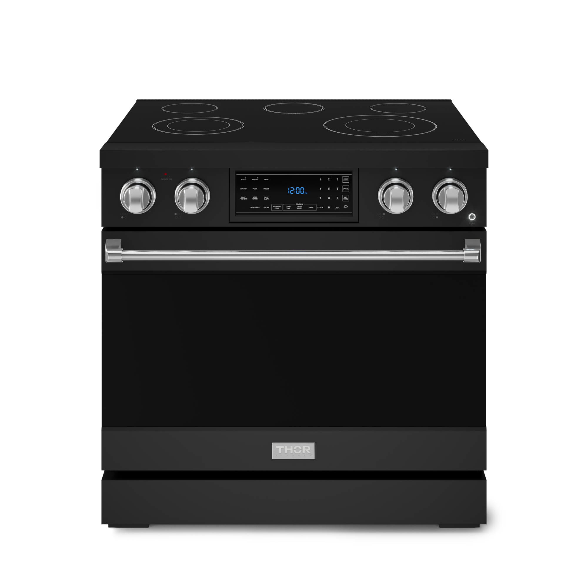 36 Inch Professional Electric Range with Tilt Panel Touch Control in Black/Stainless Steel | Gordon Ramsay Series - RSE36B-SS