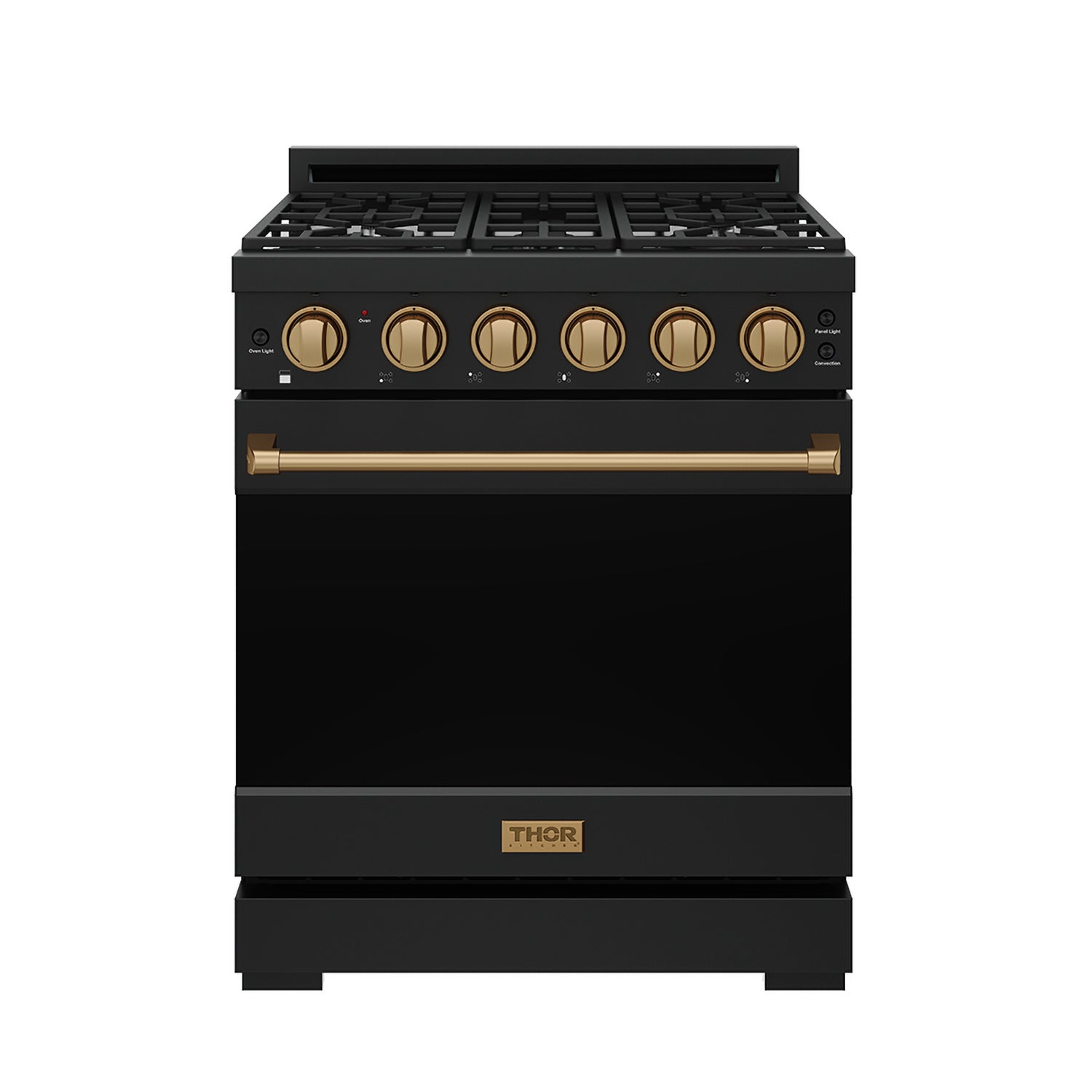 30 Inch Professional Gas with Precision Knob Control in Black/Bronze