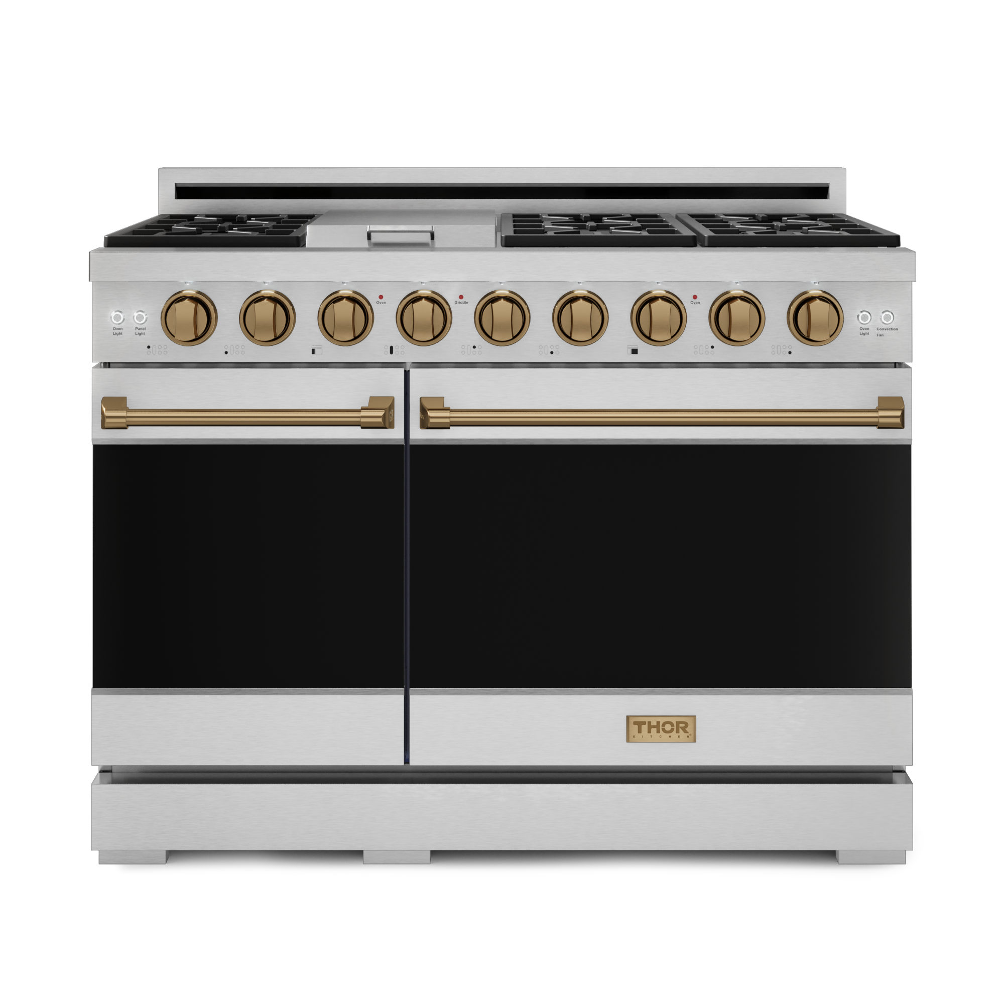 48 Inch Professional Gas Range with Pro-Style Knobs in Stainless Steel/Bronze | Gordon Ramsay Series