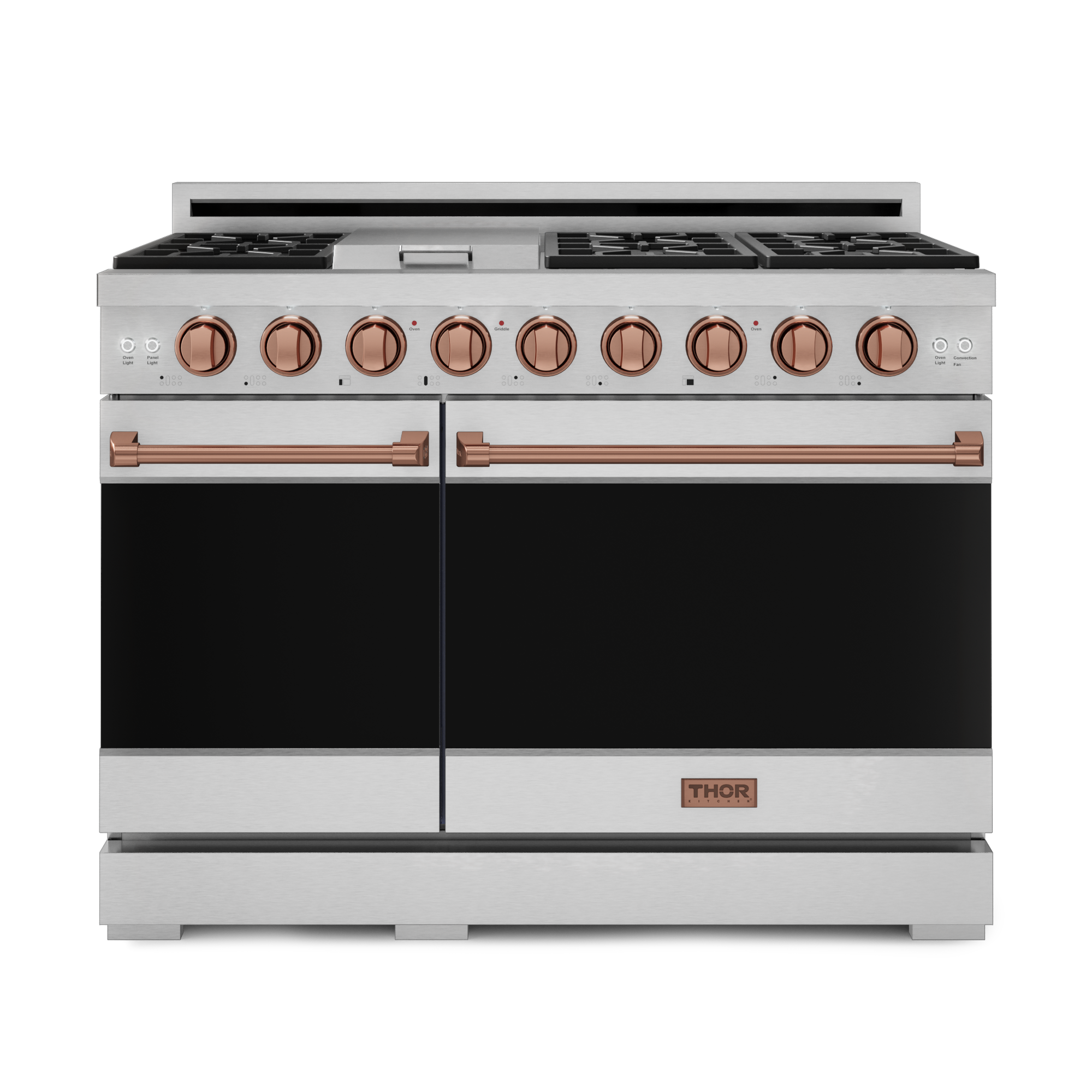 48 Inch Professional Gas Range with Pro-Style Knobs in Stainless Steel/Rose Gold | Gordon Ramsay Series