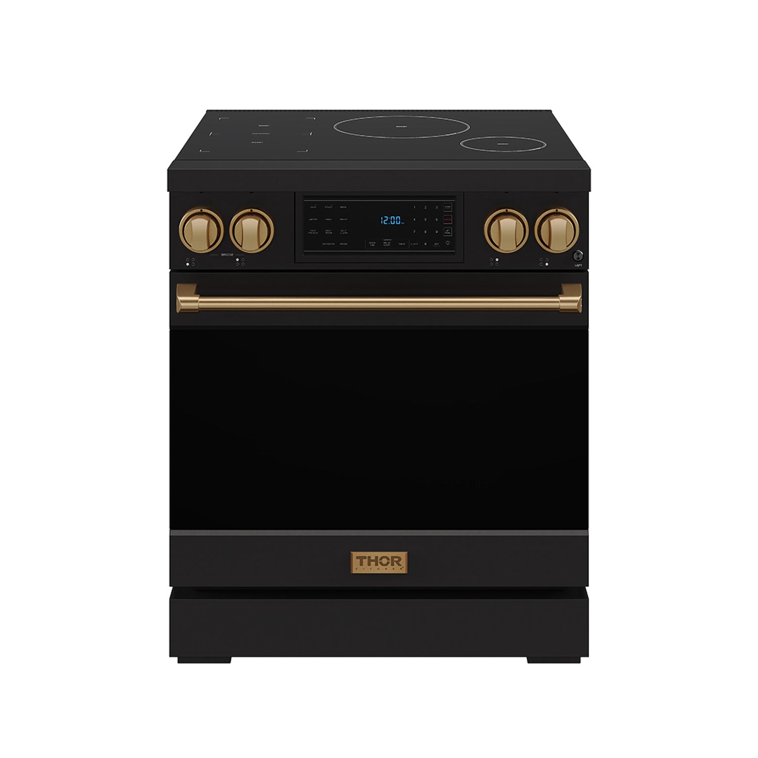 30 Inch Professional Induction Range with Tilt Panel Touch Control in Black and Bronze | Gordon Ramsay Series