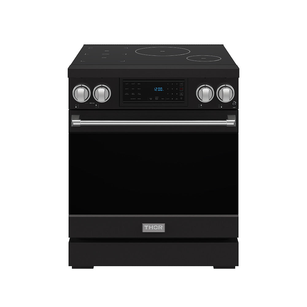 30 Inch Professional Induction Range with Tilt Panel Touch Control in Black and Stainless Steel | Gordon Ramsay Series
