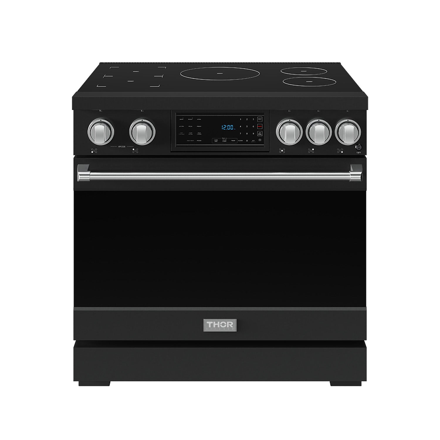 36 Inch Professional Induction Range with Tilt Panel Touch Control in Black and Stainless Steel | Gordon Ramsay Series