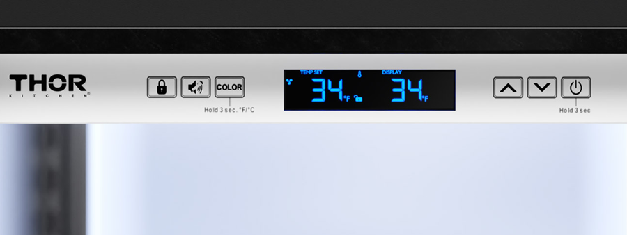 Thor Kitchen 24-Inch Professional Undercounter Beverage Cooler - Model TBR24U-LH