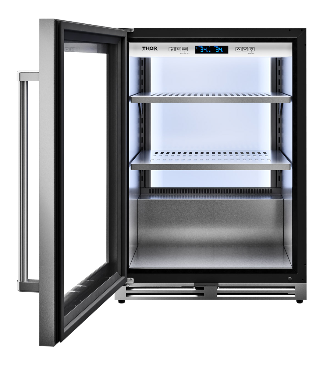 Thor Kitchen 24-Inch Professional Undercounter Beverage Cooler - Model TBR24U-LH