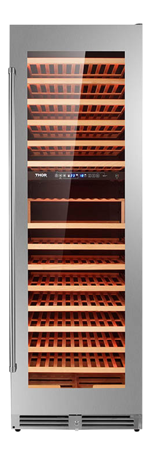 24 Inch Dual Zone Wine Cooler, 162 Wine Bottle Capacity - Model TWC2403DI