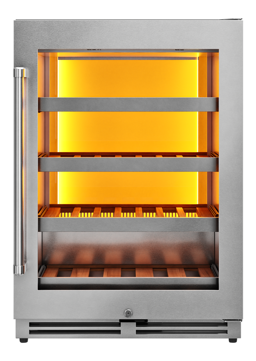 Thor Kitchen 24-Inch Single Zone Wine Cooler, 45 Wine Bottle Capacity – Model TWC24UL