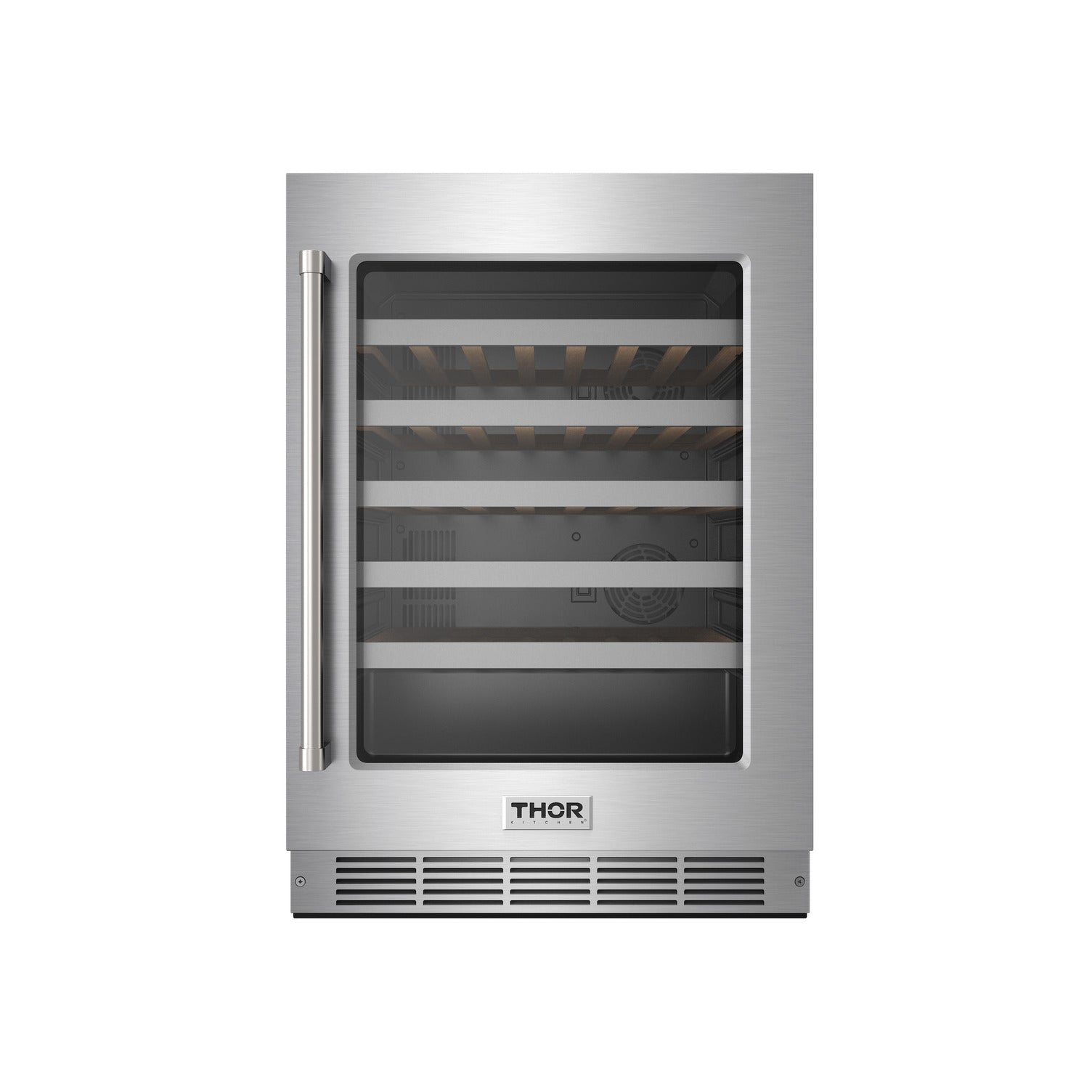 Thor Kitchen 24-Inch Single Zone Wine Cooler, 46 Wine Bottle Capacity – Model TWC24US