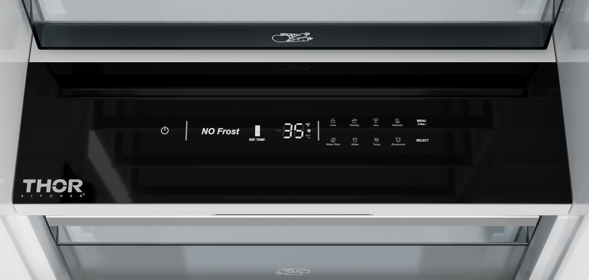 Thor Kitchen 24-inch Built-in Refrigerator Column, Panel Ready - XRF24CRF